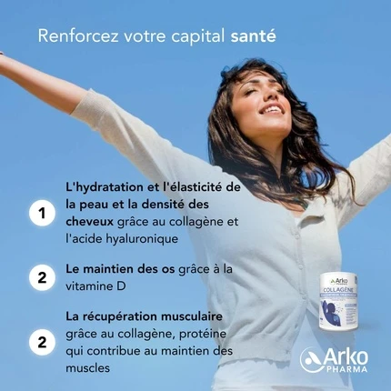 Порошок Arkopharma Антивозрастной коллаген для кожи, волос, костей и мышц