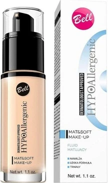 Жидкая тональная основа Bell Гипоаллергенная Mat&Soft Make-Up