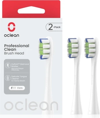 Комплект сменных насадок для зубной щетки Oclean Professional Clean, 2 шт.