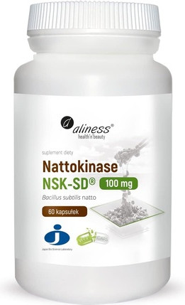 Aliness Наттокиназа NSK-SD Bacillus subtilis (Natto) 100 мг 60 капсул