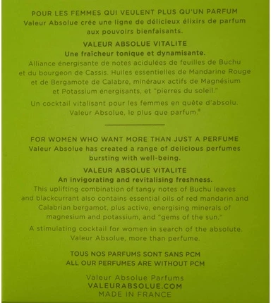 Eau de Parfum Valeur Absolue Vitalite