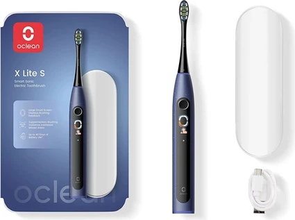 Электрическая зубная щетка Oclean Sonic Toothbrush X Lite Темно-синий Комплект