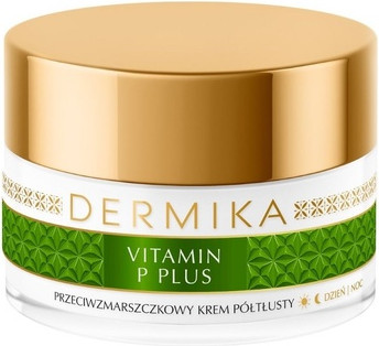 Дневной и ночной гипоаллергенный крем для лица Dermika Vitamin P Plus для нормальной и комбинированной кожи