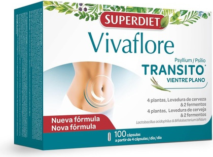 Капсулы Superdiet Vivaflore Транзит Плоский Живот