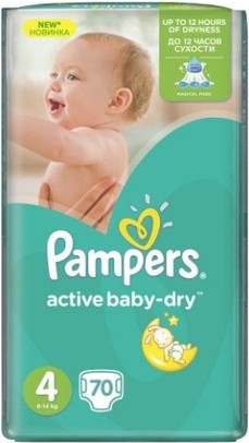 Подгузники Pampers Active Baby Dry