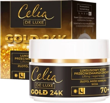 Ночной крем CeliaB De Luxe Gold 24k Антивозрастной