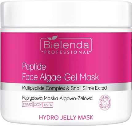 Гель-маска с водорослями Bielenda Professional Hydro Jelly с пептидами и слизью улитки