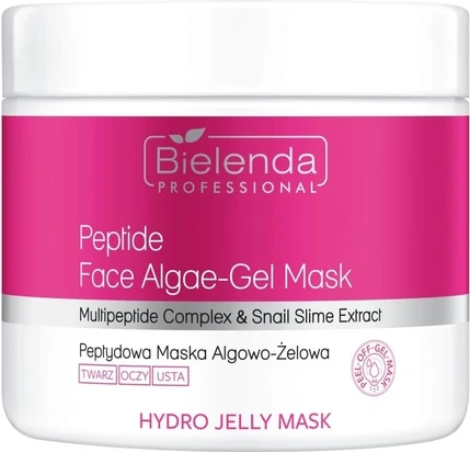 Гель-маска с водорослями Bielenda Professional Hydro Jelly с пептидами и слизью улитки