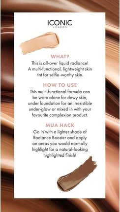 Легкий тональный крем для сияния кожи Iconic London Radiance Booster