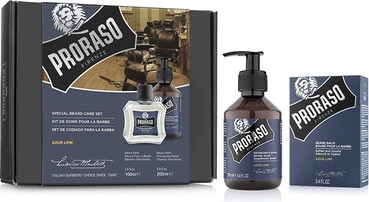 Набор для ухода за бородой Proraso Beard Care Duo Kit для новой или короткой бороды Azur Lime