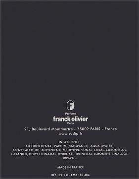 Eau De Toilette Franck Olivier