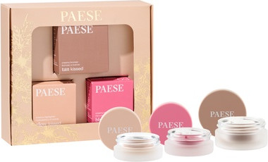 Румяна Paese Contouring Cream Blush 03, кремовый хайлайтер 01, кремовый бронзер 01
