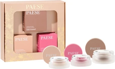 Румяна Paese Contouring Cream Blush 03, кремовый хайлайтер 01, кремовый бронзер 01