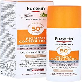 Гель-крем для лица для защиты от солнца Eucerin Sun Pigment Control
