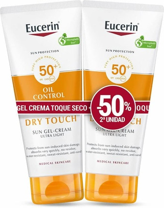 Гель-крем Eucerin Sensitive Protect Сухое прикосновение SPF 50+