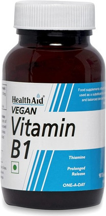 Таблетки для здоровья Health Aid Витамин B1 с пролонгированным высвобождением