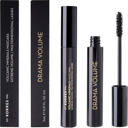 Тушь Korres Black Volcanic Minerals Drama Volume Mascara