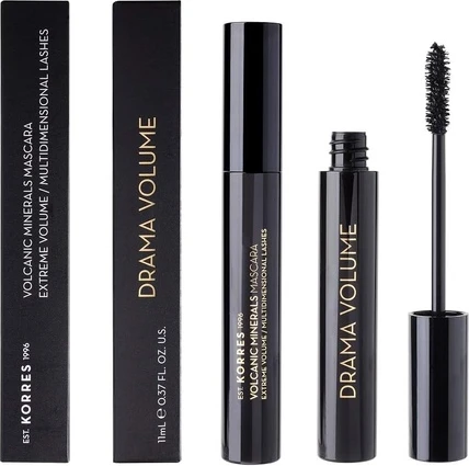 Тушь Korres Black Volcanic Minerals Drama Volume Mascara