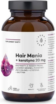 Капсулы Aura Herbals Hair Mania с кератином