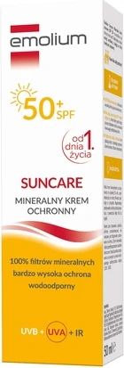 Защитный крем Emolium Suncare Минеральный защитный крем для детей и взрослых SPF50+