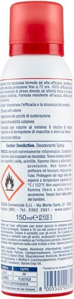 Deodorant Spray Sauber Deoactive Long Lasting