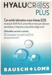 Глазные капли Bausch and Lomb Hyalucross Plus