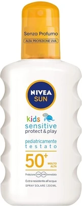 Солнцезащитный спрей Nivea Sensitive Protect & Play SPF 50+
