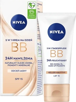 Тонирующий дневной крем Nivea BB Cream для дня 5 в 1 Интенсивное увлажнение SPF 15