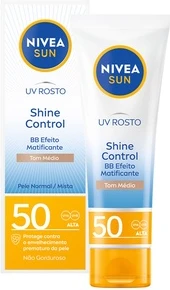 Защита от солнца для лица Nivea Sun Shine Control Bb Матирующий эффект Spf50