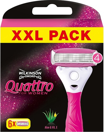 Сменные кассеты Wilkinson Sword Quattro For Women