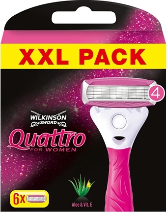 Сменные кассеты Wilkinson Sword Quattro For Women