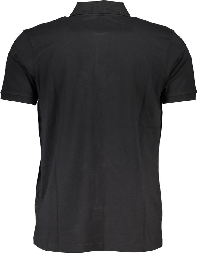 Black Cotton Polo Shirt Diego Venturino