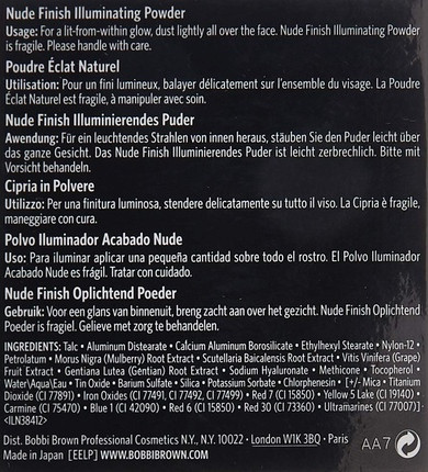 Пудра Bobbi Brown Nude Finish Illuminating Powder