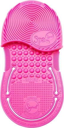 Перчатка Sigma Beauty Sigma Spa Express для чистки кистей из силикона, удобная для путешествий, розовая