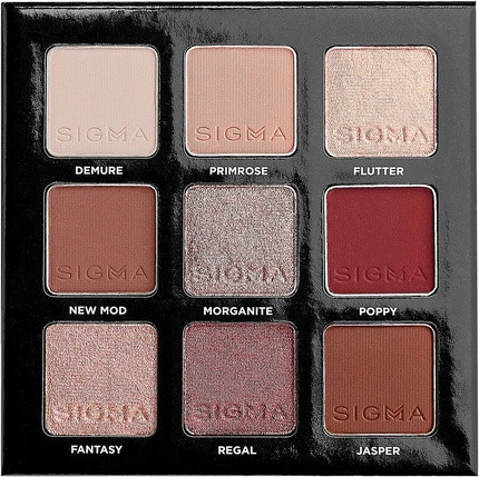 Палетка теней для век Sigma Beauty On-the-Go Rosy Eyeshadow Palette 9 оттенков