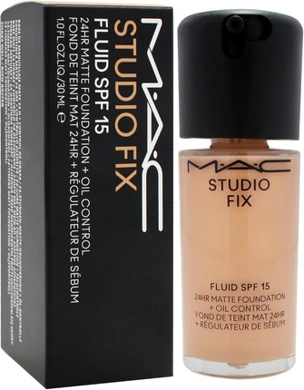 Тональная основа MAC Cosmetics Studio Fix Fluid SPF 15 Стойкая Матирующая Тональная Основа с Контролем Жирности