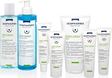 Exfoliating Face Wash Cleanser Cleansing Gel Isis Pharma Teen Derm