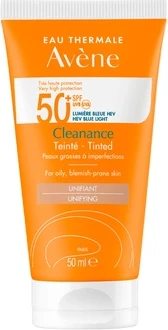 Солнцезащитный крем Avene Cleanance Tinted Sun Cream Spf 50