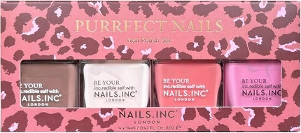 Набор лаков для ногтей Nails Inc Purrfect Nails из 4 предметов