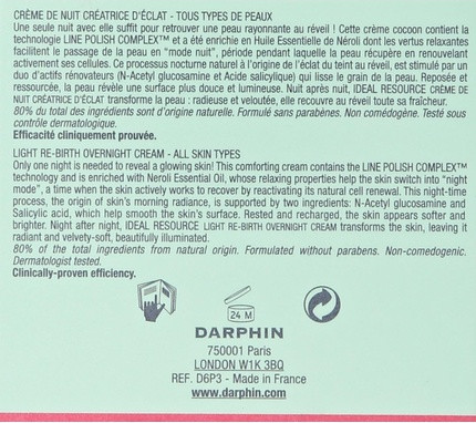 Крем Darphin Ideal Resource Light ReBirth Ночной Восстанавливающий
