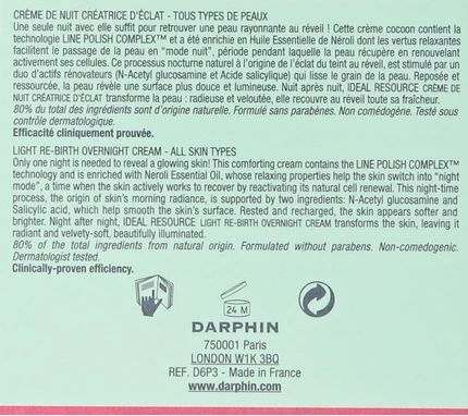 Крем Darphin Ideal Resource Light ReBirth Ночной Восстанавливающий