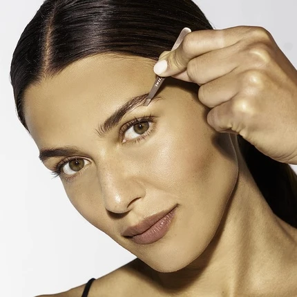 Пинцет Tweezerman Rose Gold Mini Slant Tweezer с чехлом
