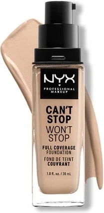Тональный крем-основа NYX Professional Makeup Can't Stop Won't Stop Full Coverage Foundation