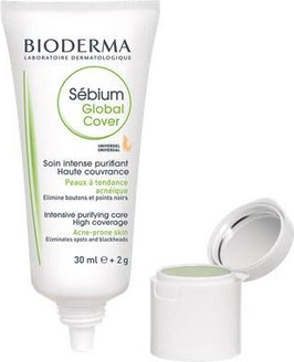 Интенсивный очищающий уход с высокой степенью покрытия Bioderma Sbium Global Cover