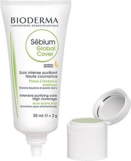 Интенсивный очищающий уход с высокой степенью покрытия Bioderma Sbium Global Cover