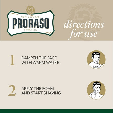 Пена для бритья Proraso Green Refresh