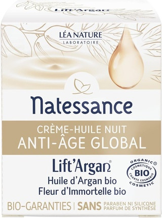 Кремовое масло Natessance Lift'argan Divinissime Immortelle