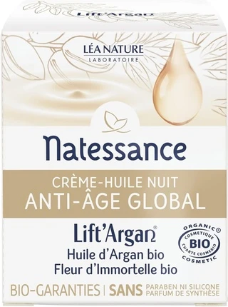 Кремовое масло Natessance Lift'argan Divinissime Immortelle