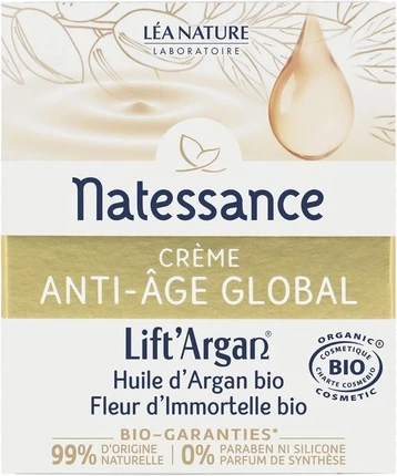 Cream Natessance Lift'argan Anti-Aging Cream for Age 30 and Above