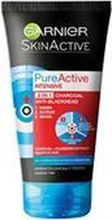 Cream Pimple & Blackhead Treatments Garnier Pure Active Black Intensive Charcoal Anti Blackhead